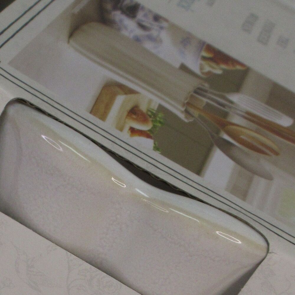 Pioneer Woman Colette Stoneware Utensil Holder White Scalloped Farmhouse Crock - Picture 6 of 11